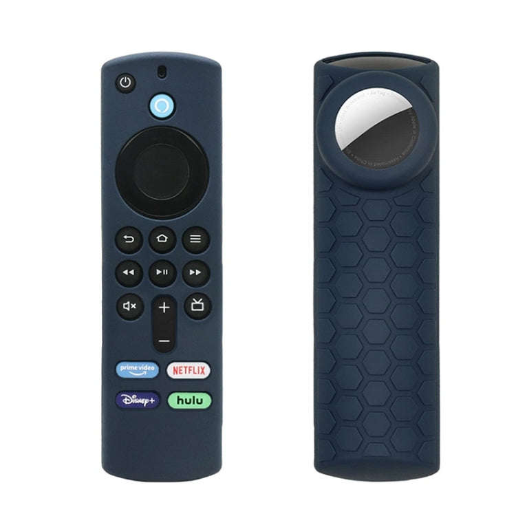 2pcs Remote Control Case For Amazon Fire TV Stick 2021 ALEXA 3rd Gen With Airtag Holder(Midnight ...