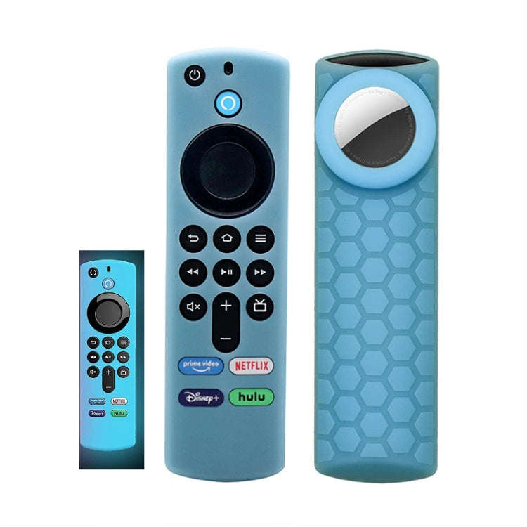 2pcs Remote Control Case For Amazon Fire TV Stick 2021 ALEXA 3rd Gen With Airtag Holder(Luminous ...