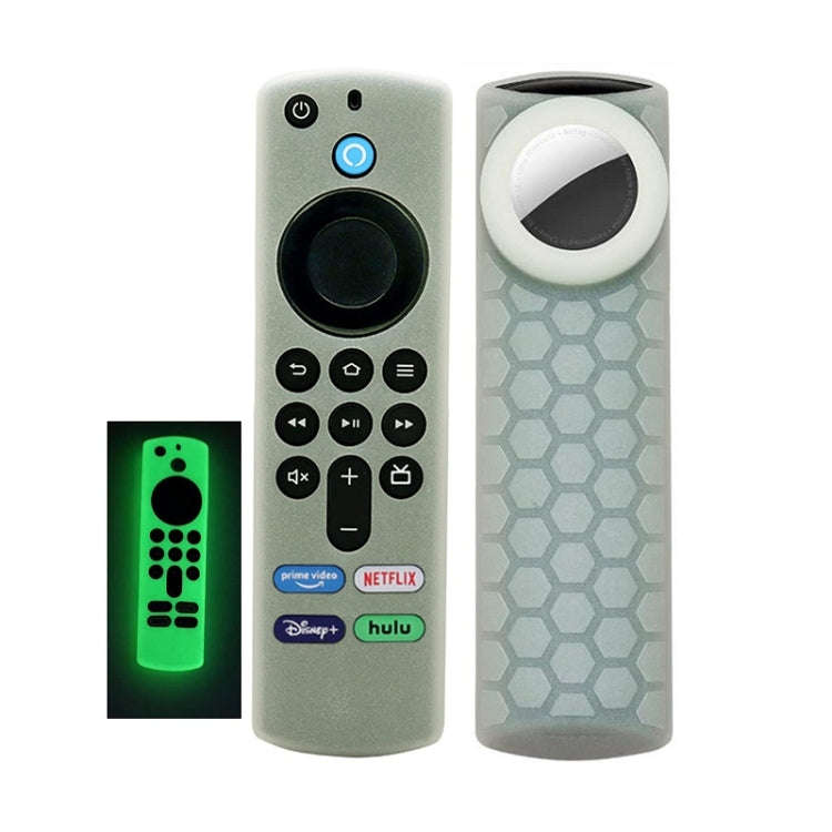 2pcs Remote Control Case For Amazon Fire TV Stick 2021 ALEXA 3rd Gen With Airtag Holder(Luminous ...