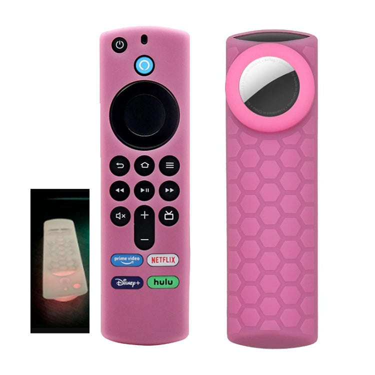 2pcs Remote Control Case For Amazon Fire TV Stick 2021 ALEXA 3rd Gen With Airtag Holder(Luminous ...