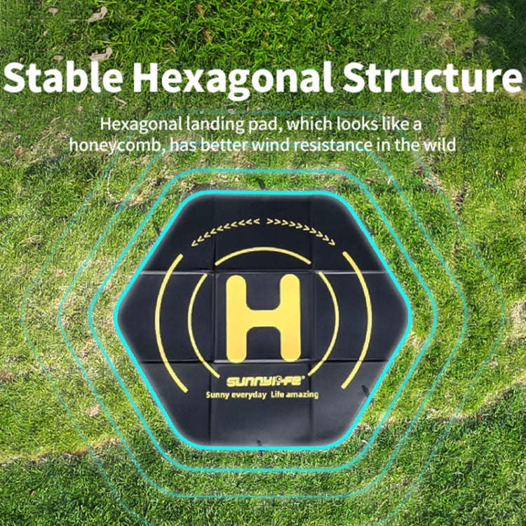 Sunnylife TJP10 110cm Hexagonal Double-Sided Folding With Ground Spikes Drone Universal Apron