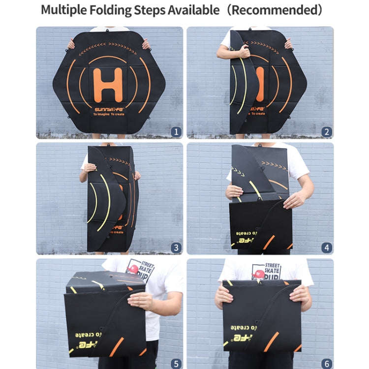 Sunnylife TJP10 110cm Hexagonal Double-Sided Folding With Ground Spikes Drone Universal Apron