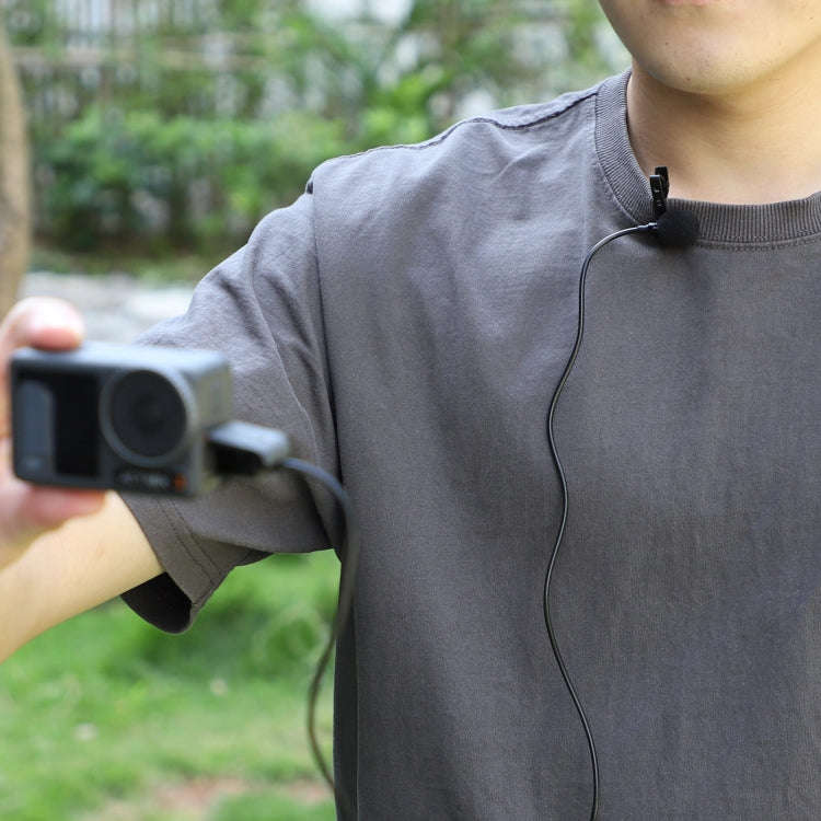 For Insta360 ONE X2/X3/1 inch 360 Edition Sunnylife MC490 Collar Microphone Motion Camera Recordi...
