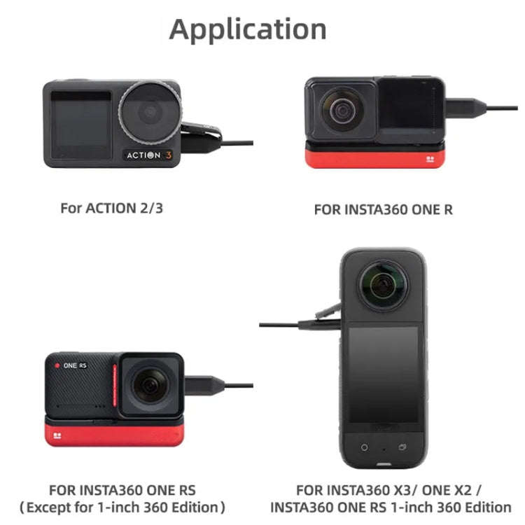 For Insta360 ONE X2/X3/1 inch 360 Edition Sunnylife MC490 Collar Microphone Motion Camera Recordi...