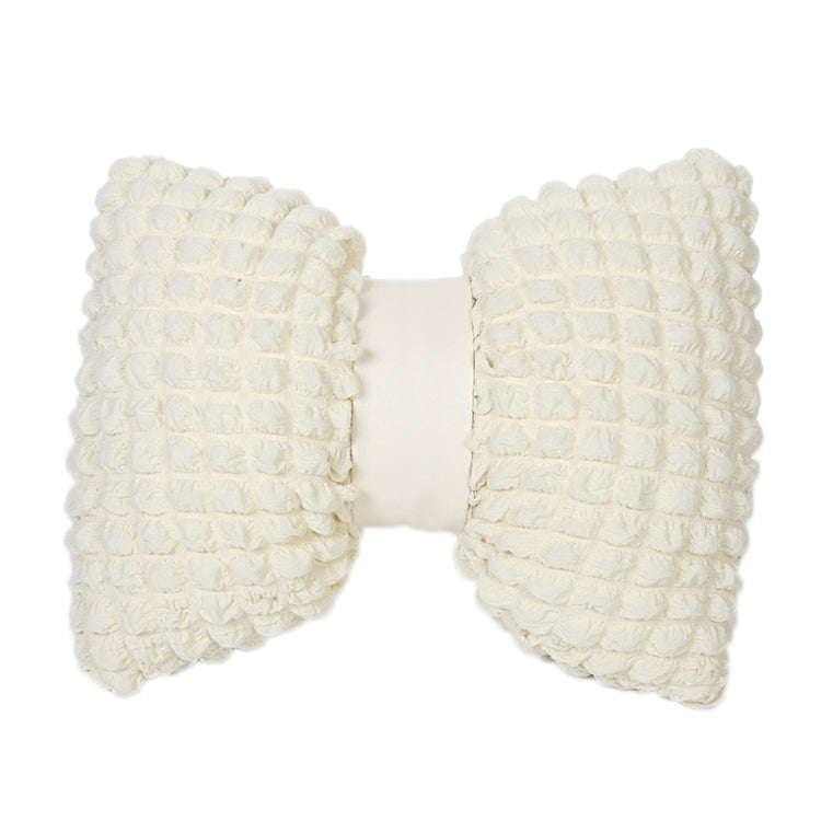 Car Seat Breathable And Comfortable Puff Pillow Upholstery, Color: Lumbar Pillow Beige