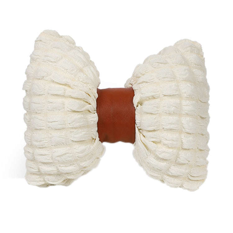 Car Seat Breathable And Comfortable Puff Pillow Upholstery, Color: Headrest Beige Brown