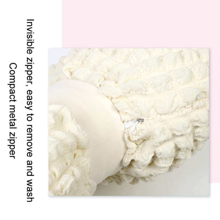 Car Seat Breathable And Comfortable Puff Pillow Upholstery, Color: Lumbar Pillow Beige