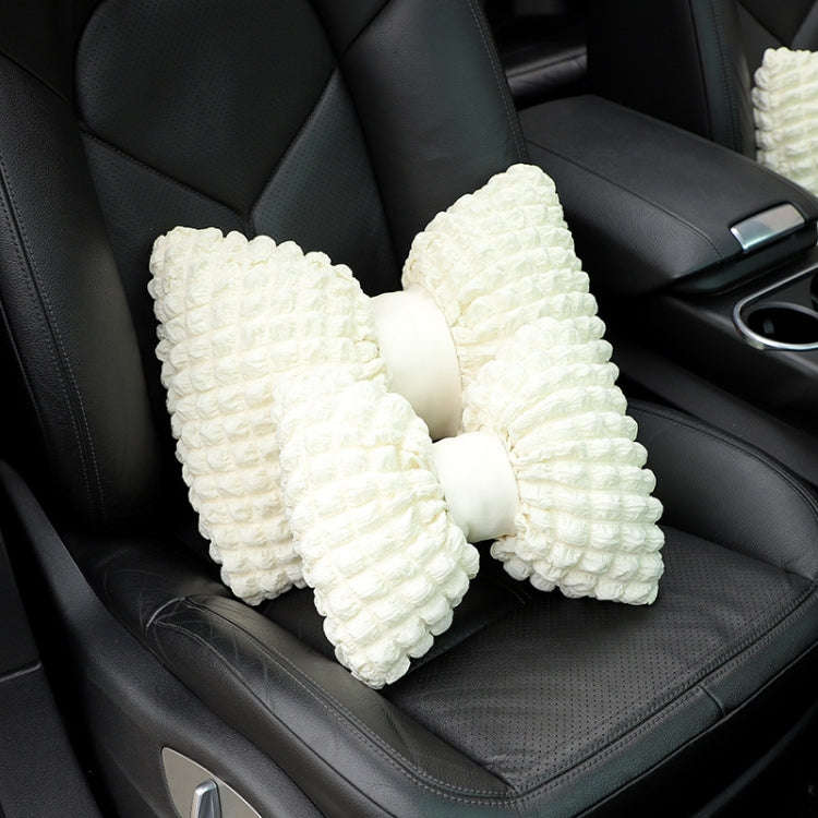 Car Seat Breathable And Comfortable Puff Pillow Upholstery, Color: Headrest Black