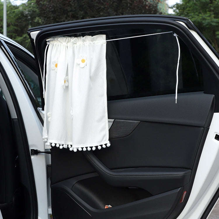 Car Sun Protection Blackout Curtain Cartoon Sunshade Curtain, Pattern: Green Blue Red Flower