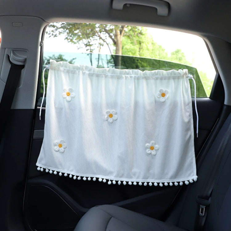 Car Sun Protection Blackout Curtain Cartoon Sunshade Curtain, Pattern: Green Blue Red Flower