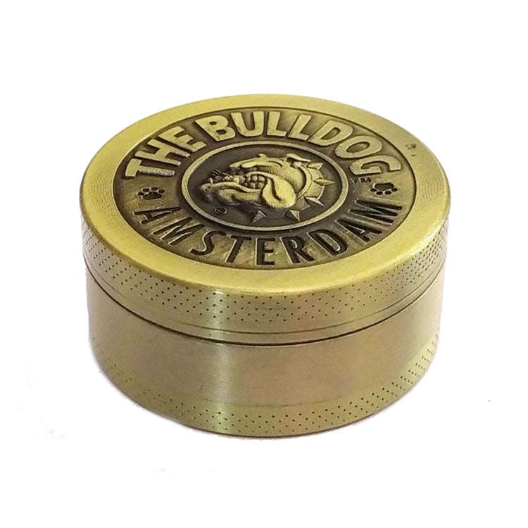 50mm  Bulldog Grinder Tobacco Herb Zinc Alloy Grinders, Spec: 3 -layer Bronze