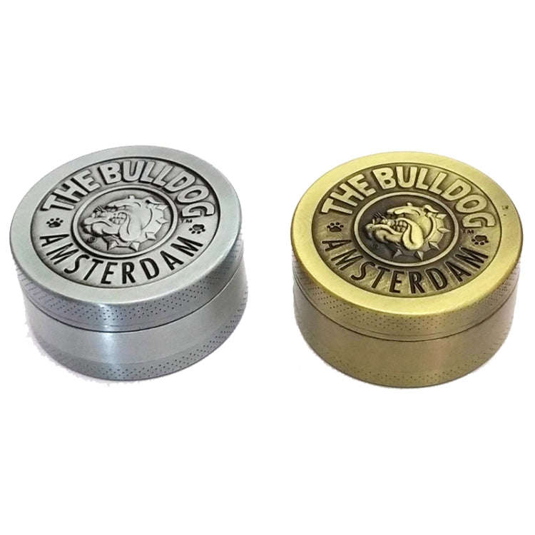 50mm  Bulldog Grinder Tobacco Herb Zinc Alloy Grinders, Spec: 3 -layer Bronze