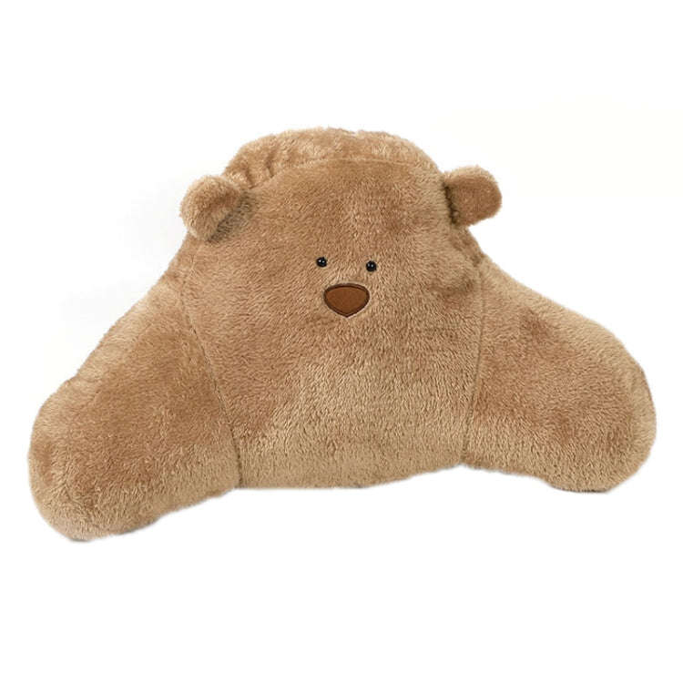 Car Cartoon Bear Plush Seat Upholstery Pillow, Color: Lumbar Pillow Brown