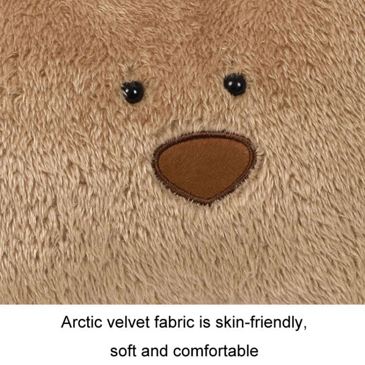 Car Cartoon Bear Plush Seat Upholstery Pillow, Color: Lumbar Pillow Brown