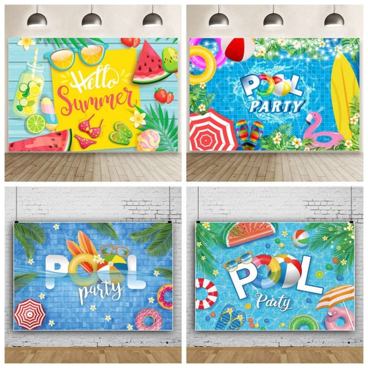 80x120cm Summer Pool Party Decoration Backdrop Swimming Ring Photography Background Cloth(11415879)