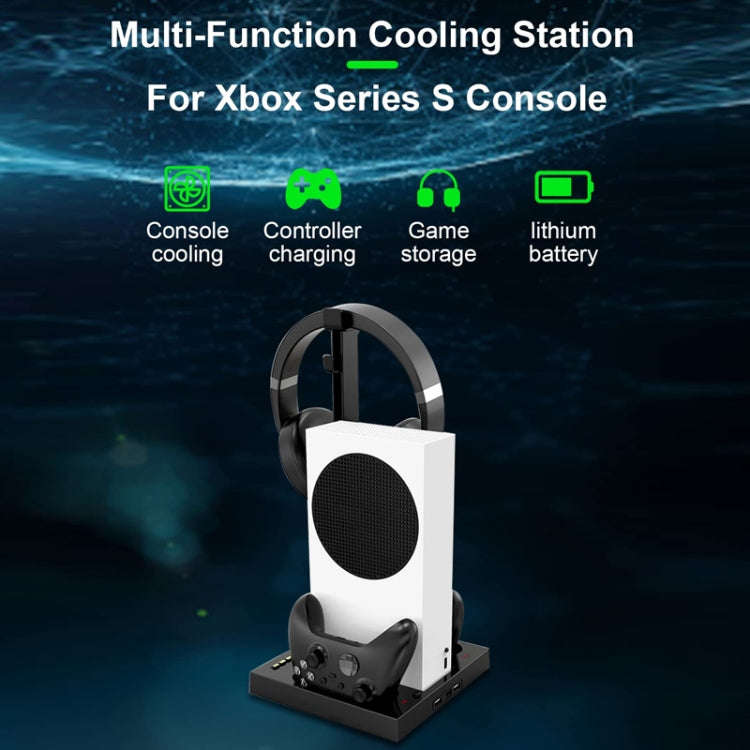 Iplay For Xbox Series S Host Cooling Bracket Handle Charging Base(Black)