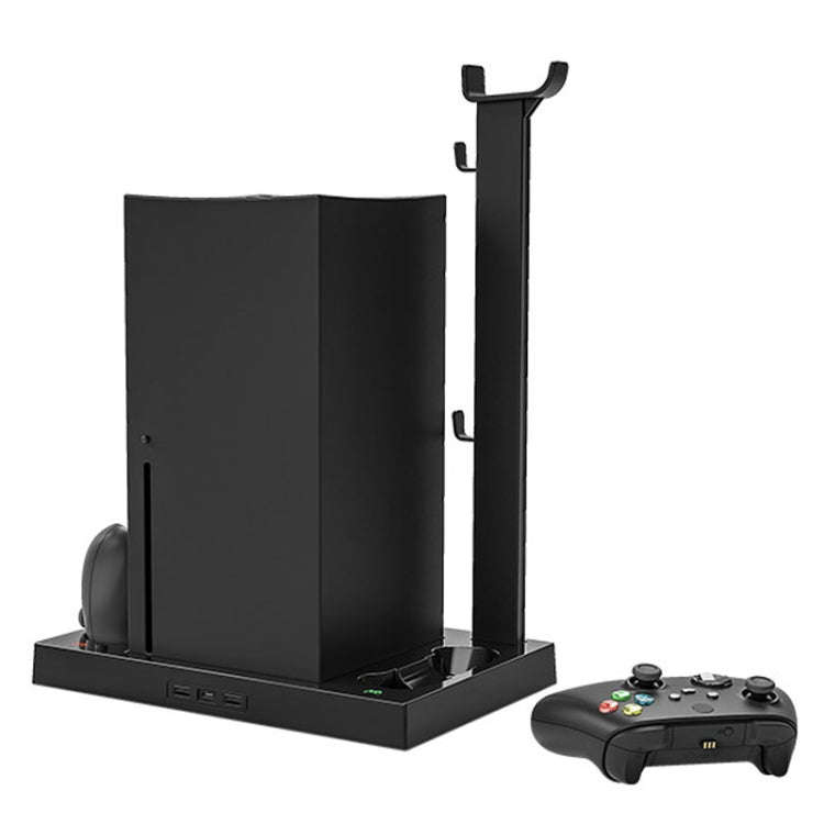 Iplay HBX-274 for Xbox Series X Host Multifunctional Heat Dissipation Base with Gamepad Double Ch...