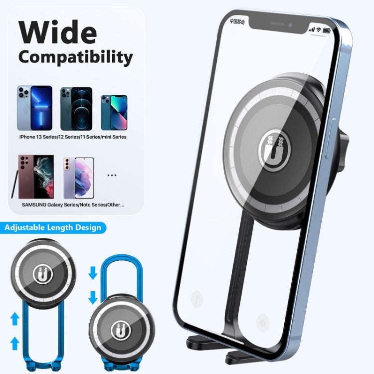 Car Central Control Air Outlet Mobile Phone Navigation Magnetic Suction Bracket, Model: LE-10