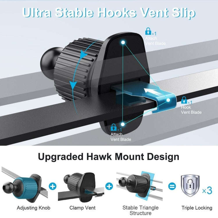 Car Central Control Air Outlet Mobile Phone Navigation Magnetic Suction Bracket, Model: LE-11