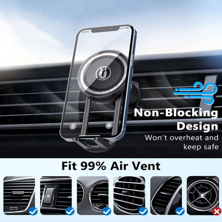 Car Central Control Air Outlet Mobile Phone Navigation Magnetic Suction Bracket, Model: LE-11