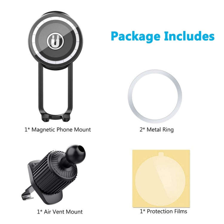 Car Central Control Air Outlet Mobile Phone Navigation Magnetic Suction Bracket, Model: LE-11