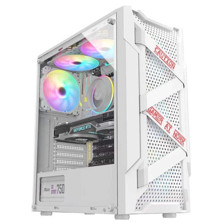 EVESKY Acrylic Side Transparent ATX Computer Case With 6 Fans Position And USB 3.0 Interface, Col...