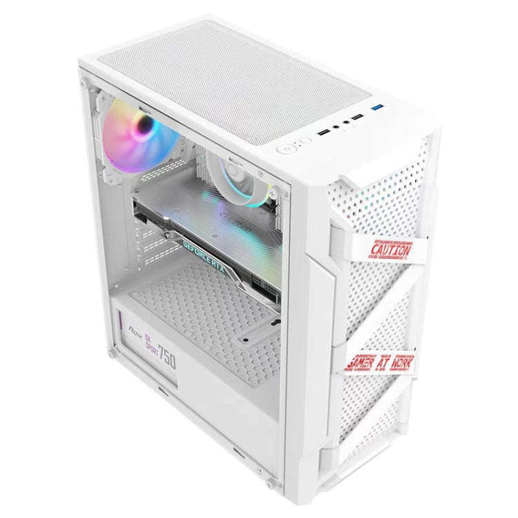 EVESKY Acrylic Side Transparent ATX Computer Case With 6 Fans Position And USB 3.0 Interface, Col...