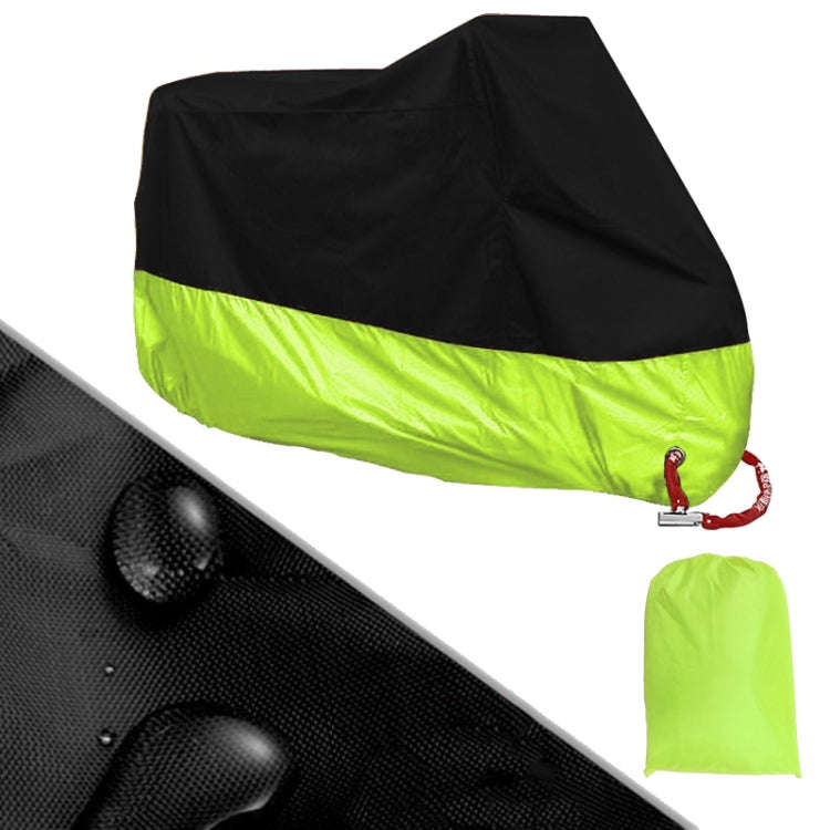 190T Motorcycle Rain Covers Dustproof Rain UV Resistant Dust Prevention Covers, Size: L(Black and...