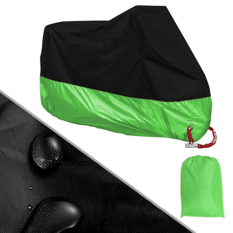 190T Motorcycle Rain Covers Dustproof Rain UV Resistant Dust Prevention Covers, Size: L(Black and...