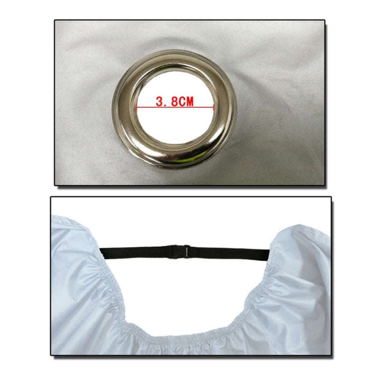 190T Motorcycle Rain Covers Dustproof Rain UV Resistant Dust Prevention Covers, Size: L(Black)