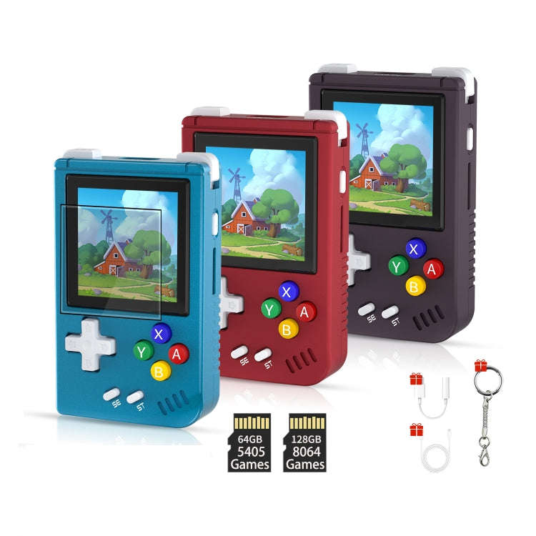 ANBERNIC RG Nano  1.54-Inch IPS Linux System Classic Pocket Retro Game Console 32G 3000 Games(Blue)