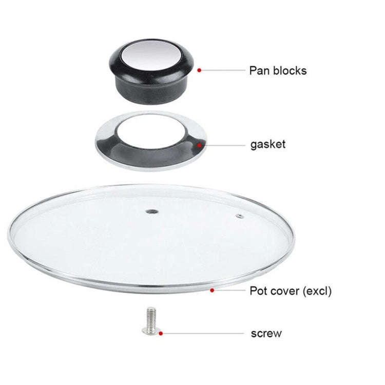 Stainless Steel Lid Handle Plastic Top Bead