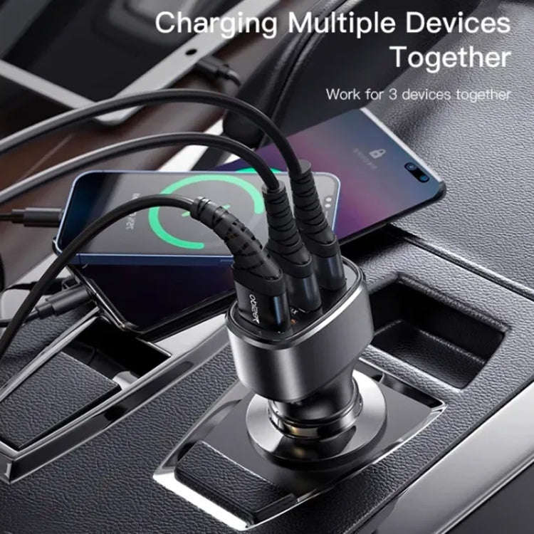 Yesido Y46 42W 3 USB Port Car Fast Charger(Black)