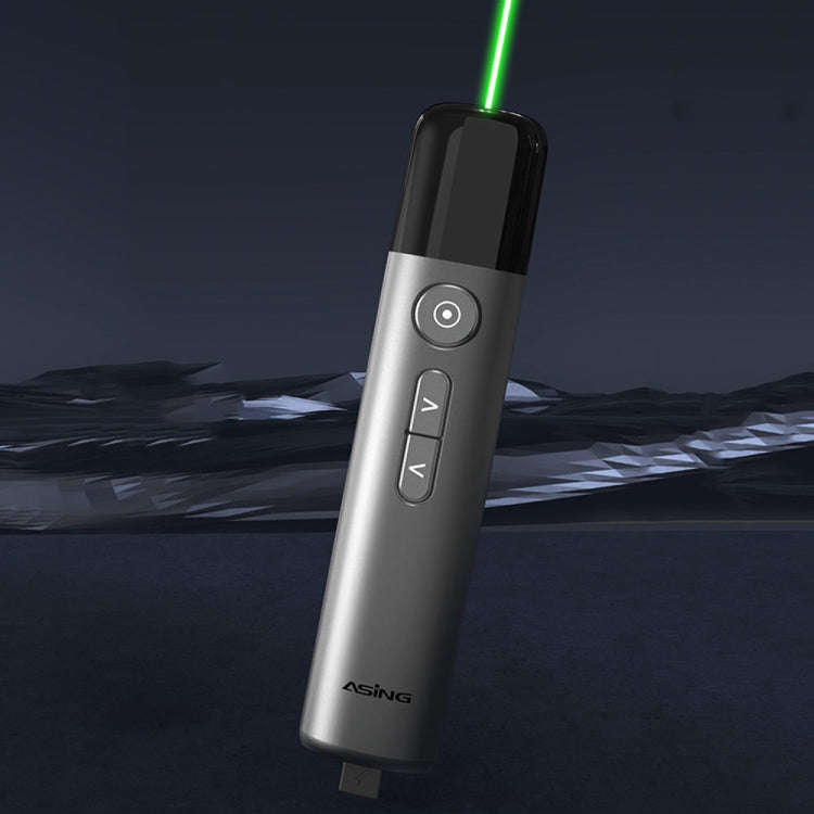 ASiNG LED LCD Screen High Power Bright Green Laser Pointer PPT Speech Instructions Page Presenter...