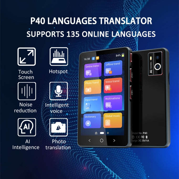 P40 Multi-country Smart Translator Simultaneous Interpretation Photo Offline Translation Recordin...