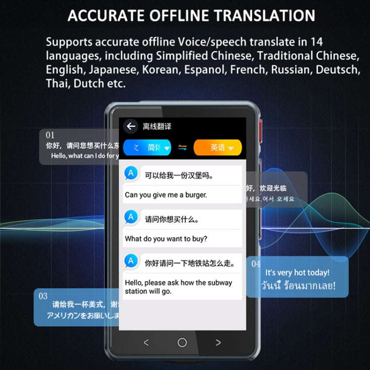 P40 Multi-country Smart Translator Simultaneous Interpretation Photo Offline Translation Recordin...