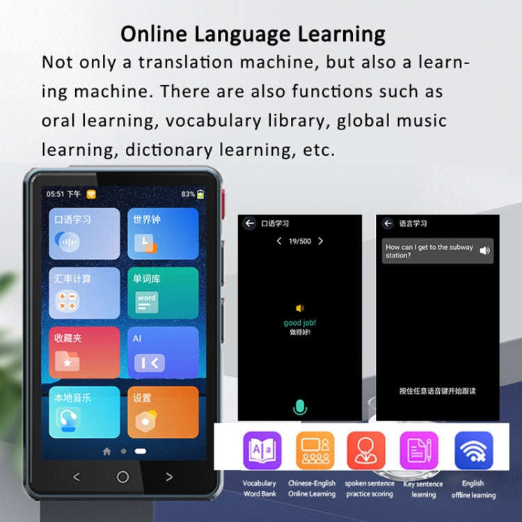 P40 Multi-country Smart Translator Simultaneous Interpretation Photo Offline Translation Recordin...