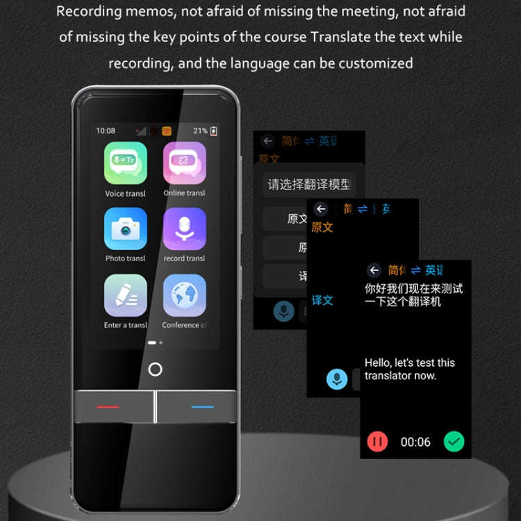 F6 Translation Machine 139 Languages Interpreted Online Translation 14 Camera Translator Recordin...