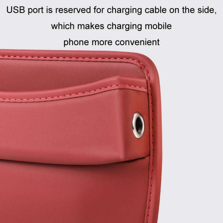 Car Gap Storage Box Seat Decoration Seat Filler Organizer(Brown)