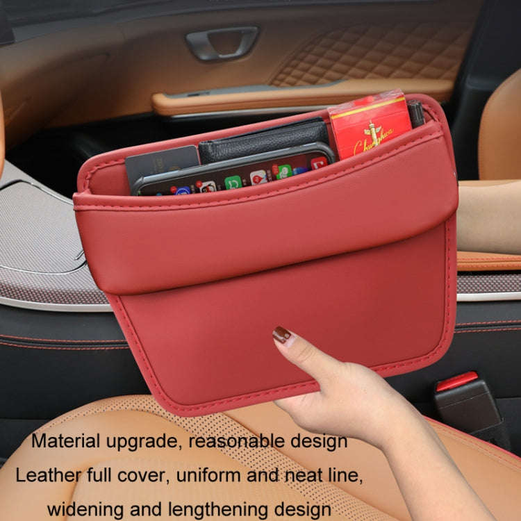 Car Gap Storage Box Seat Decoration Seat Filler Organizer(Brown)