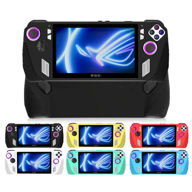 For ASUS Rog Ally Gaming Console Multicolor Silicone Case With 2 Button Caps(Blue)