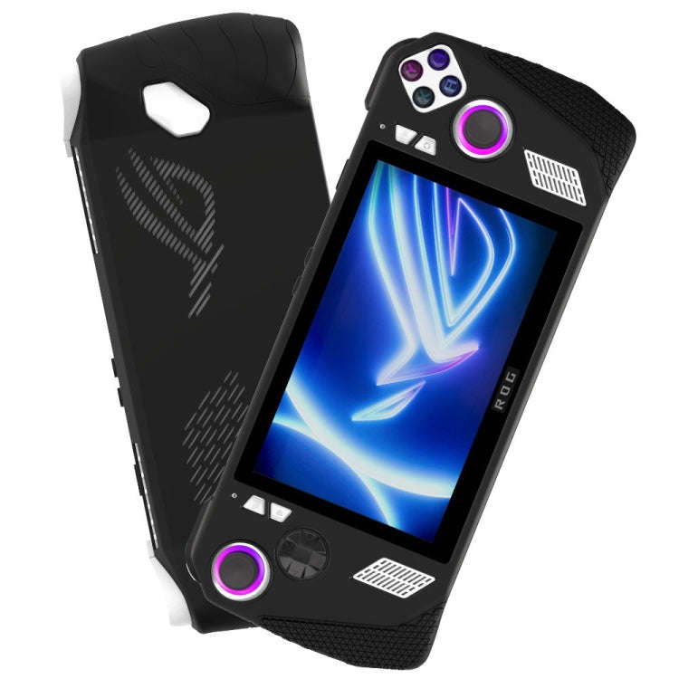 For ASUS Rog Ally Gaming Console Multicolor Silicone Case With 2 Button Caps(Blue)