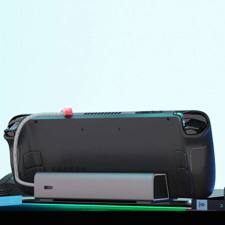 iplay HBSD-490B For Steam Deck Game Console Charging Base Handheld Game Stand Charger(Silver Gray)