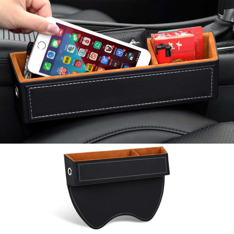 Car Crevice Sundries Storage Box Car Interior Decoration Supplies, Color: Black White Line Co-pilot