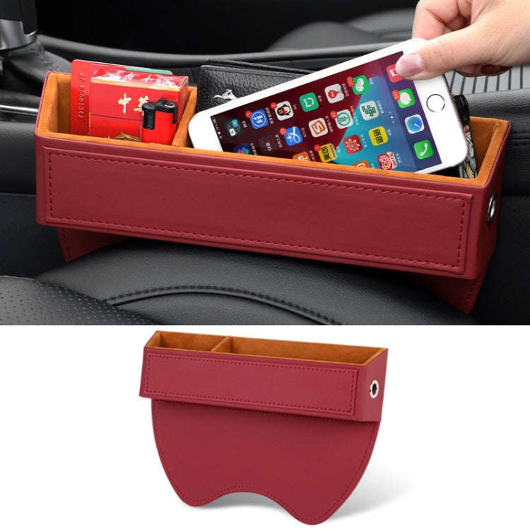 Car Crevice Sundries Storage Box Car Interior Decoration Supplies, Color: Wine Red Principal Driver