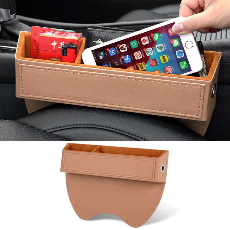 Car Crevice Sundries Storage Box Car Interior Decoration Supplies, Color: Beige Principal Driver