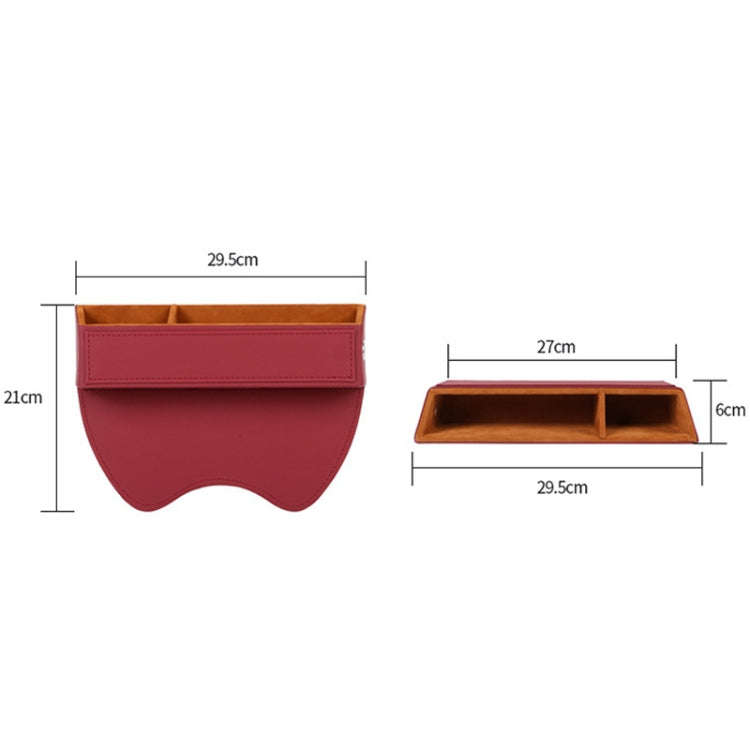 Car Crevice Sundries Storage Box Car Interior Decoration Supplies, Color: Beige Principal Driver