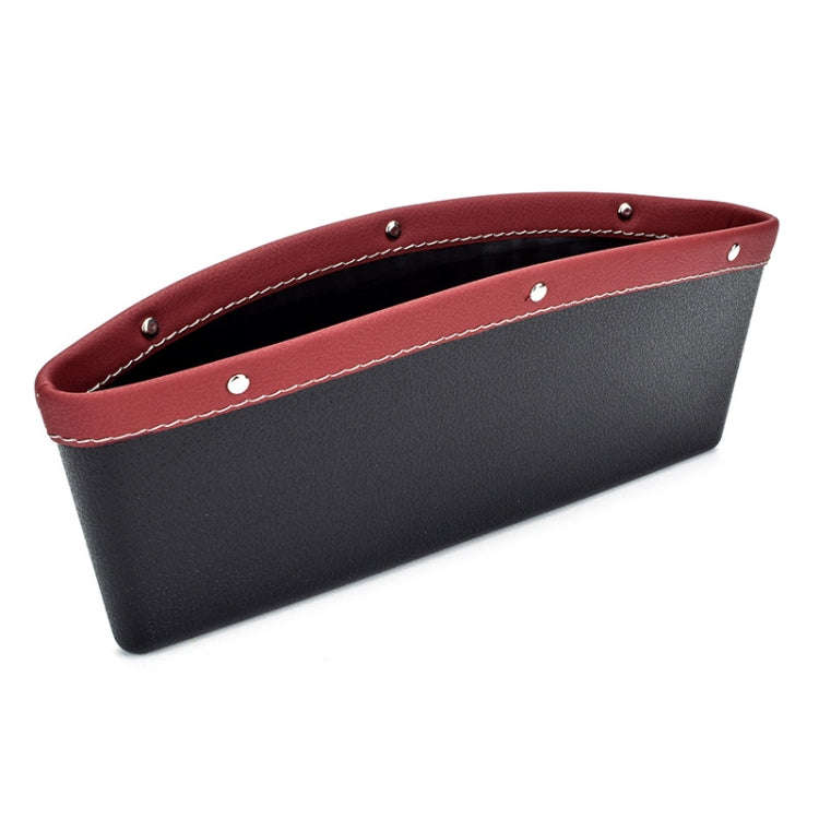 Car Seat Gap Leak-Proof Debris Mobile Phone Storage Box(Red)