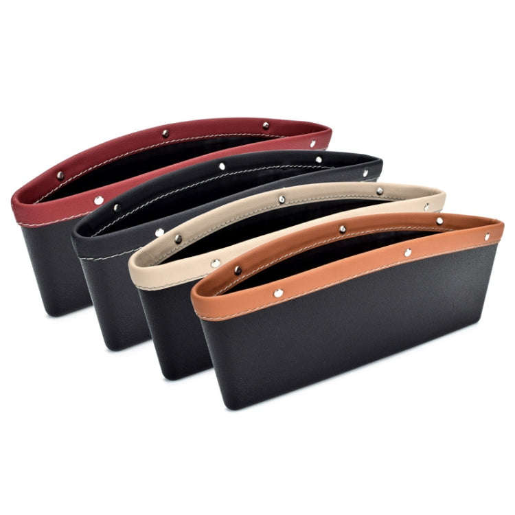 Car Seat Gap Leak-Proof Debris Mobile Phone Storage Box(Red)