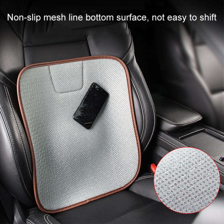 Car Seat Without Backrest Ice Silk Cushion(Claret)